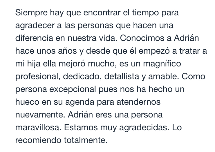 Opinión de paciente