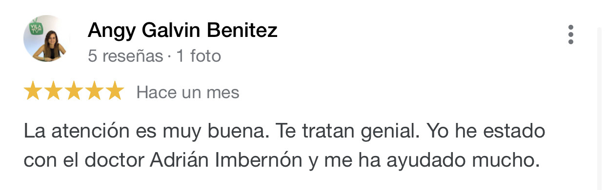 Opinión de paciente