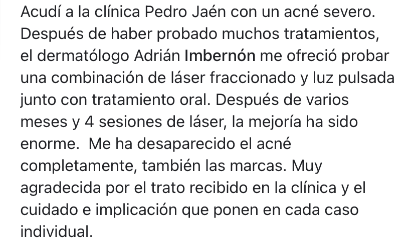 Opinión de paciente