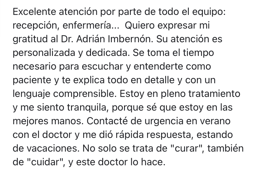 Opinión de paciente